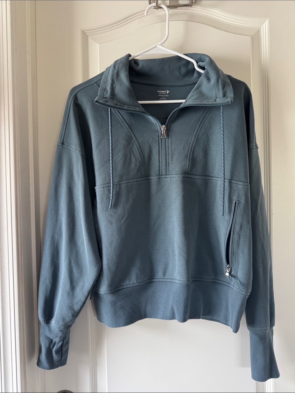 Old Navy Women's Half-Zip Pullover Sweatshirt - Slate Blue / Q6